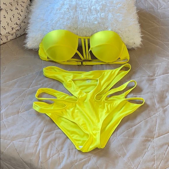 Other - NWOT Neon yellow bikini